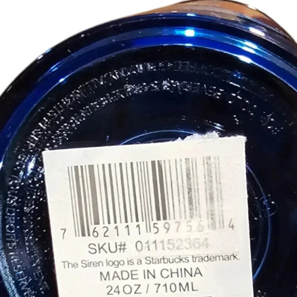 Starbucks Summer 2024 Blue Wave Tropic Summer Cold Cup Tumbler. 24oz. Venti NWT - Picture 5 of 6